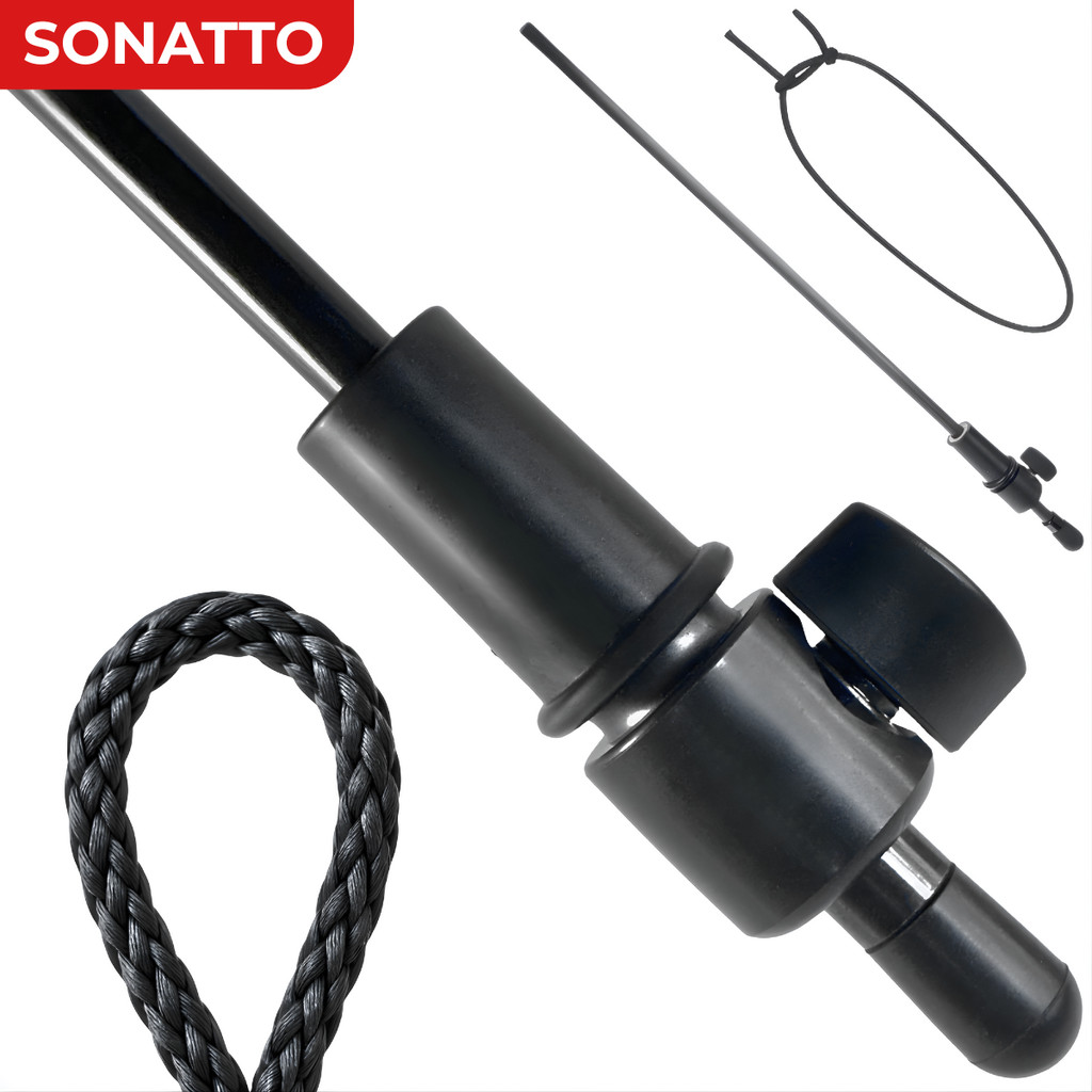 Espigão de Fibra de Carbono + Rabicho De Kevlar Para Violoncelo - Cello Kit