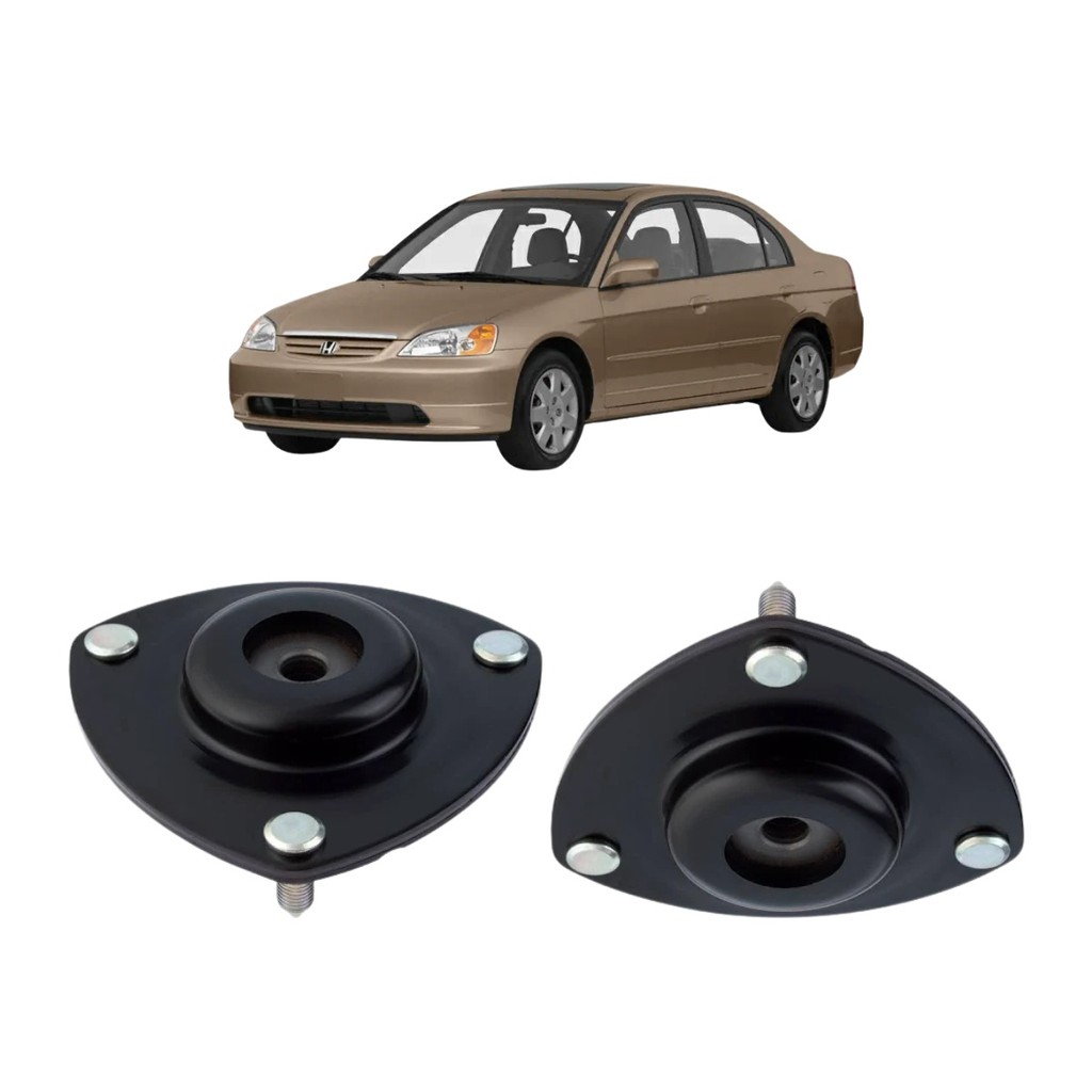 Par Coxim Batente Amortecedor Dianteiro Honda Civic 2001