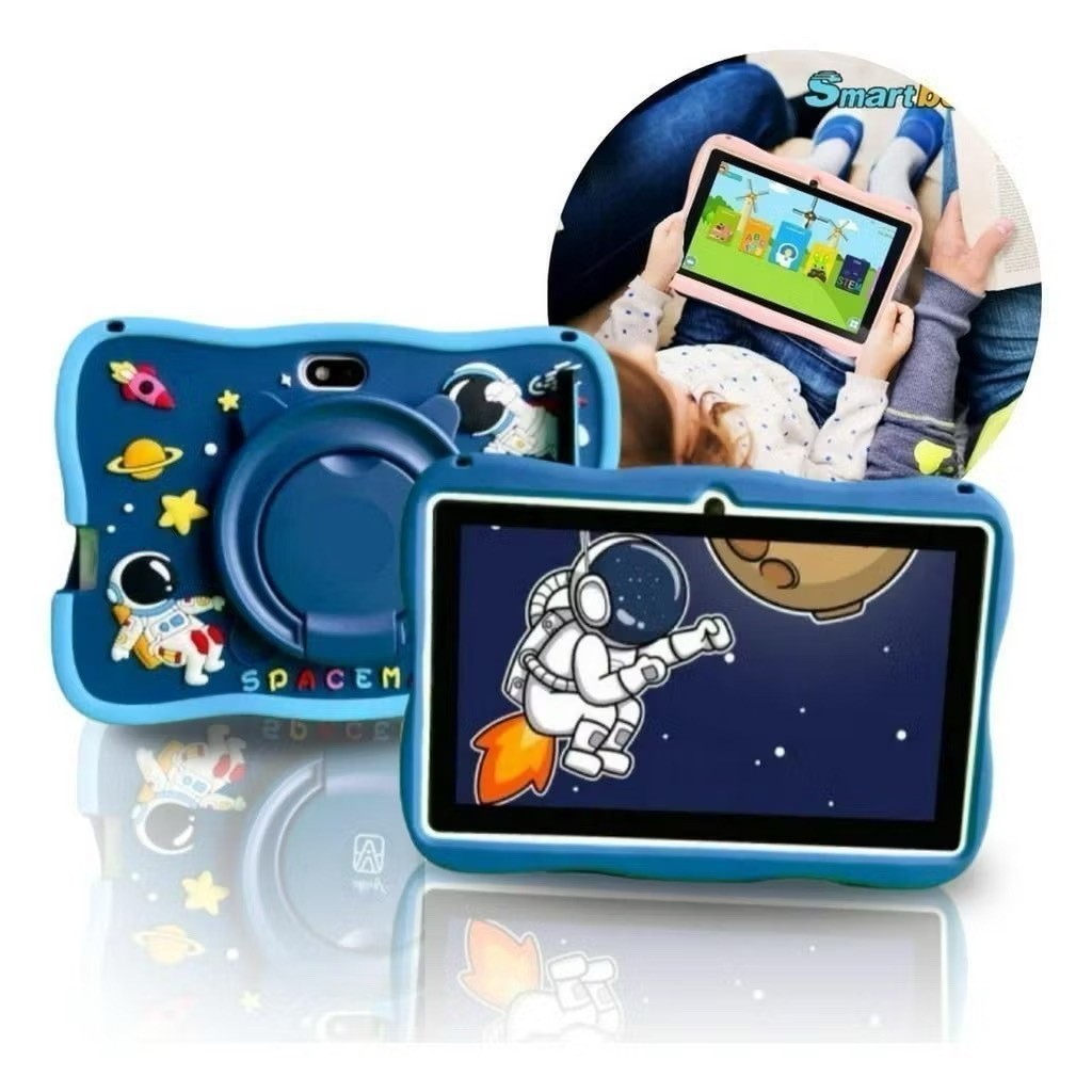 Tablet Infantil Kids 7 Polegada com wifi bluetooth Android Super Resistente Smart fang em Oferta na Shopee