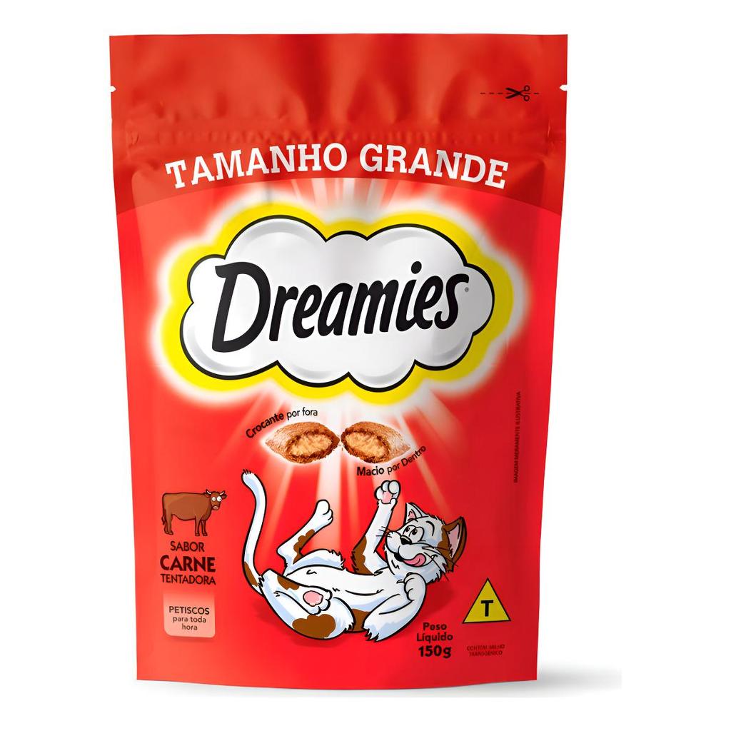 Petisco Dreamies Carne Para Gatos- 150gr