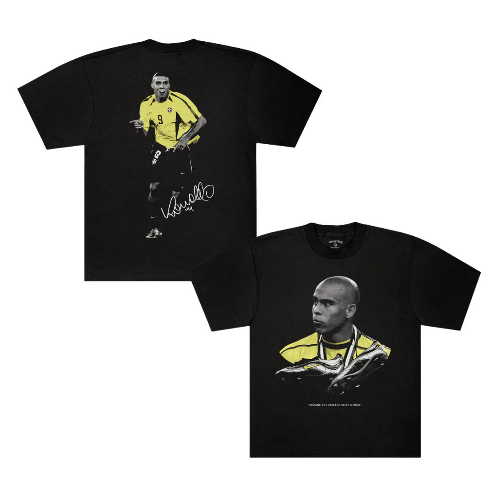 Camiseta Premium Ronaldo Fenômeno Jogador Craque Futebol 100% Algodão Brasil Seleção Brasileiro 2025