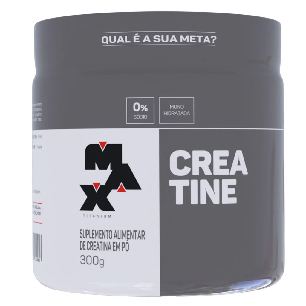 CREATINA MAX TITANIUM CREATINE EM PÓ POTE 300G