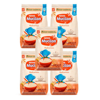 Kit 5 Cereal Infantil Mucilon Multicereais 180g em Oferta na Shopee