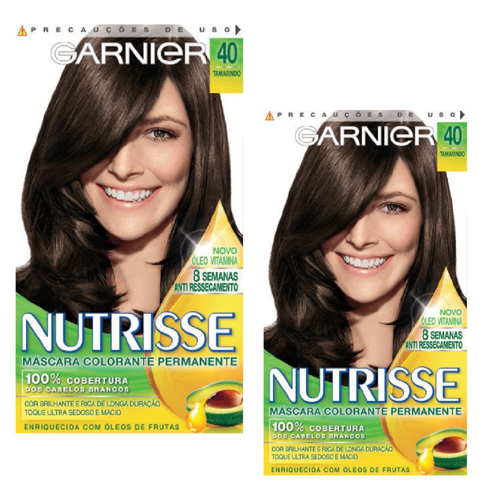 Kit 2 Tintura Creme Nutrisse Garnier Tamarindo 40 Kit