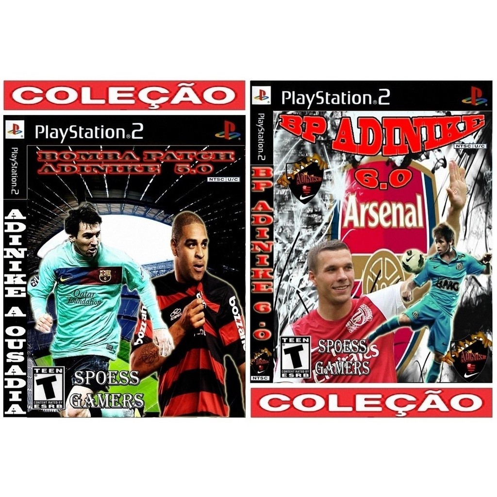 Ps 2 Jogo Jogo Adinike 5,0 E 6.0 Ps2 Bomba Patch Futebol Patch (2 Dvds)