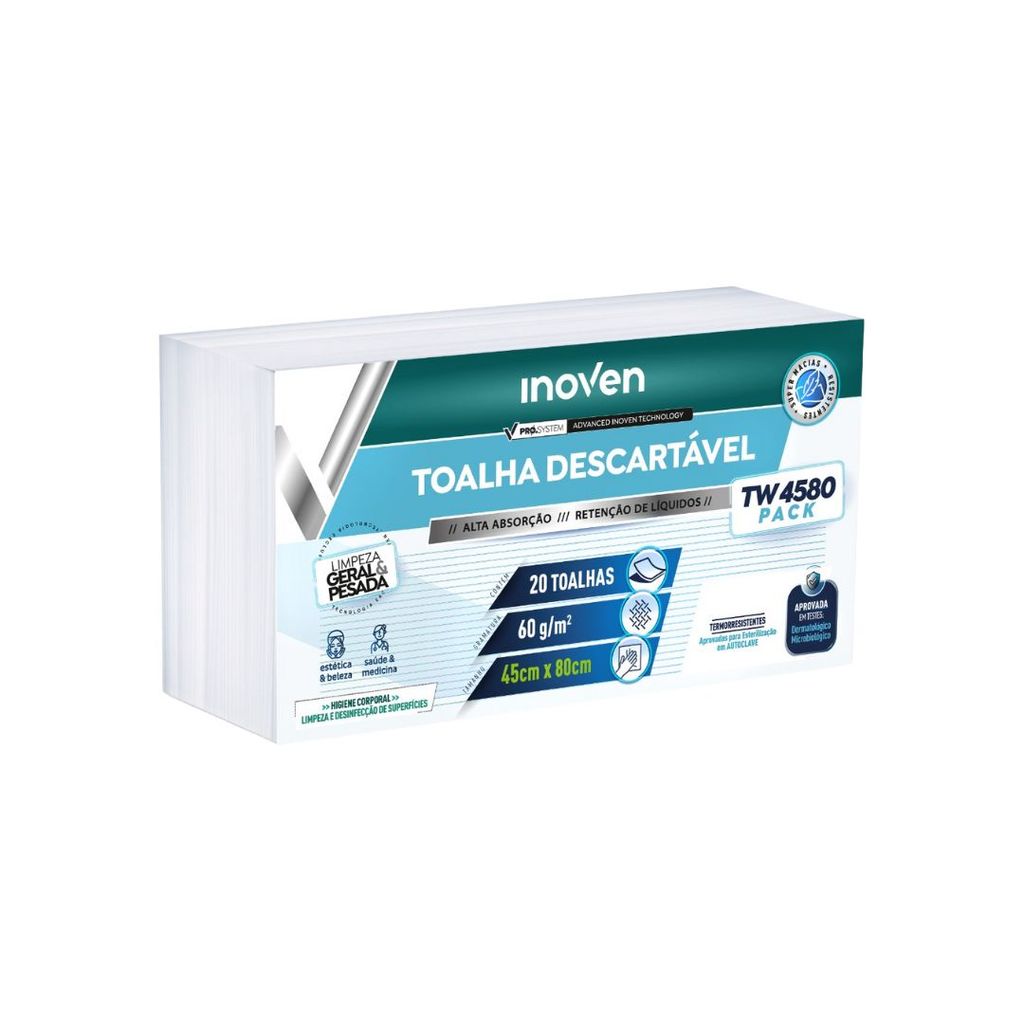 Toalha Descartável Para Pet Inoven - Tamanho 45x80cm - Pacote 20 Unidades