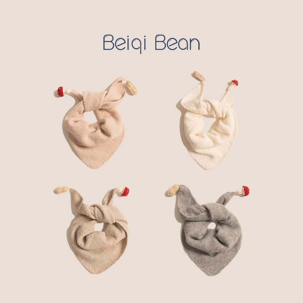 Ins outono inverno bonito crianças de malha triângulo cachecol masculino feminino bebê moda lã quente pescoço proteção c