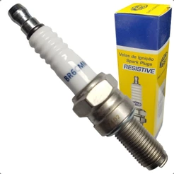 Vela Ignição Resistiva Magneti Marelli Br6cmm Suzuki Burgman 125 Kingquad 450 750 Ax
