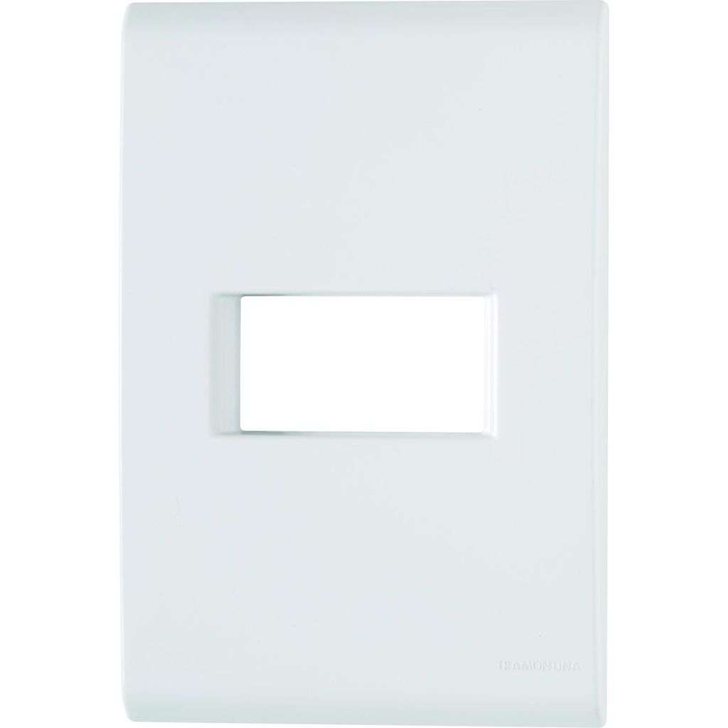 Placa 4X2 1P Horizontal Liz Branco Tramontina