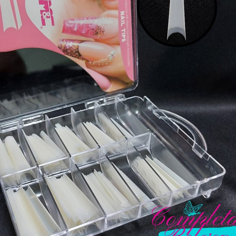 Unha Postiça Bailarina Realista Leitosa ou Transparente - M&C em Oferta na Shopee