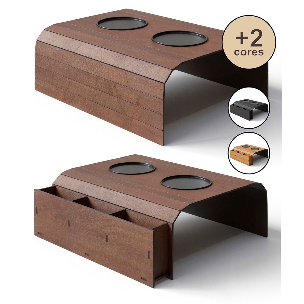 Esteiras Suporte Porta Copos Braço Sofá Apoio Cerveja Controle