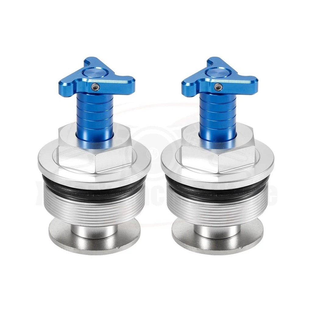 Tampas De Garfo De Pré-Carga Para Kawasaki KL650 KLR650 1996-2007 38mm Tubo Parafusos De Choque Ajustáveis 44029-1042