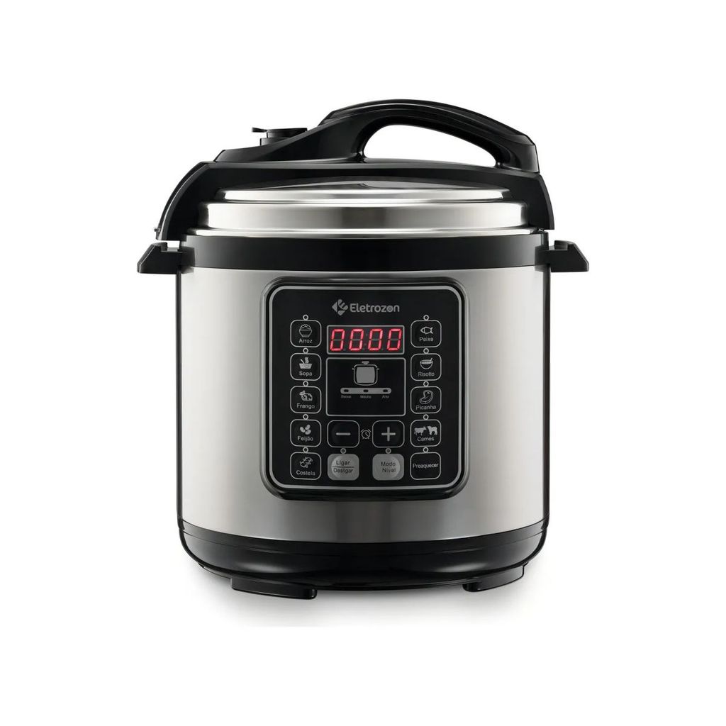 Imagem Eletrozon Panela de Pressão Elétrica 6 Litros Digital | Multifuncional, Timer e Alta Segurança