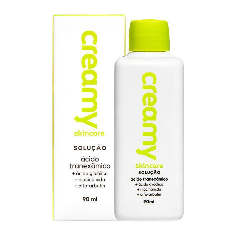 Tônico Clareador Creamy Skincare Solução Ácido Tranexâmico 90ml em Oferta na Shopee
