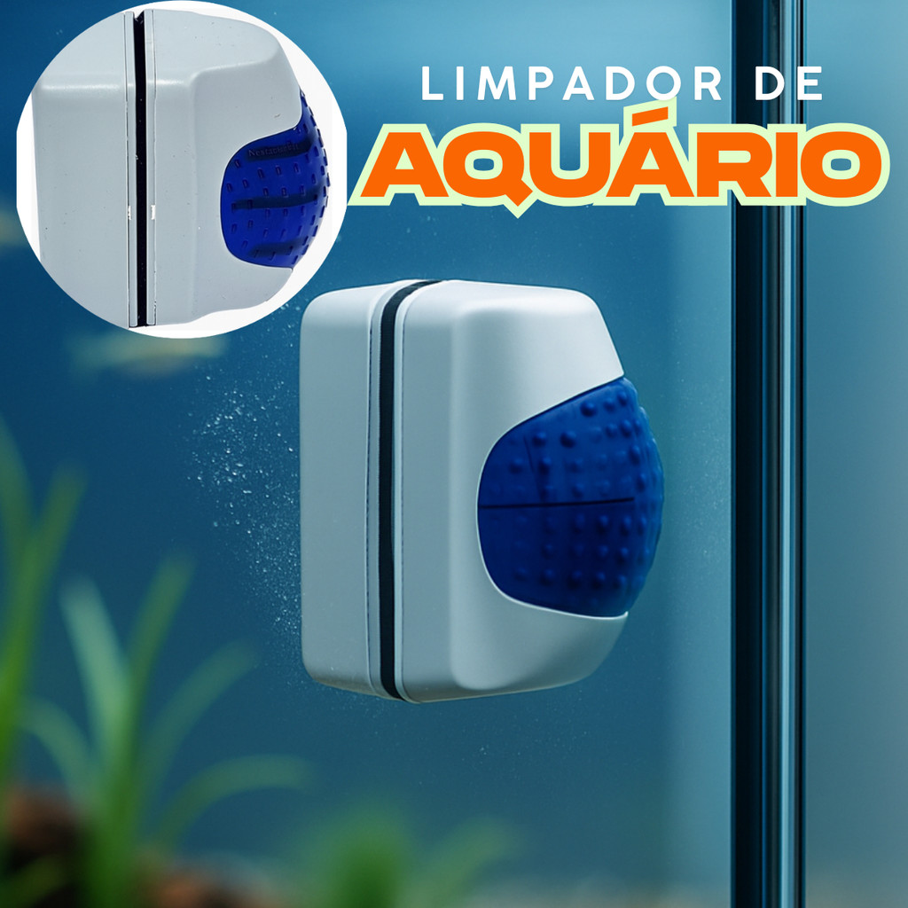 Limpador Magnético para Aquário Flutuante Seguro Vidro até 6mm Compacto Ímã Anti Risco em Oferta na Shopee