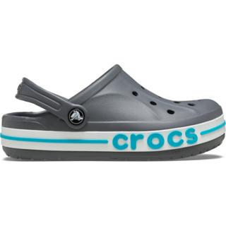 Sandália Crocs Bayaband Clog K Charcoal/Multi em Oferta na Shopee