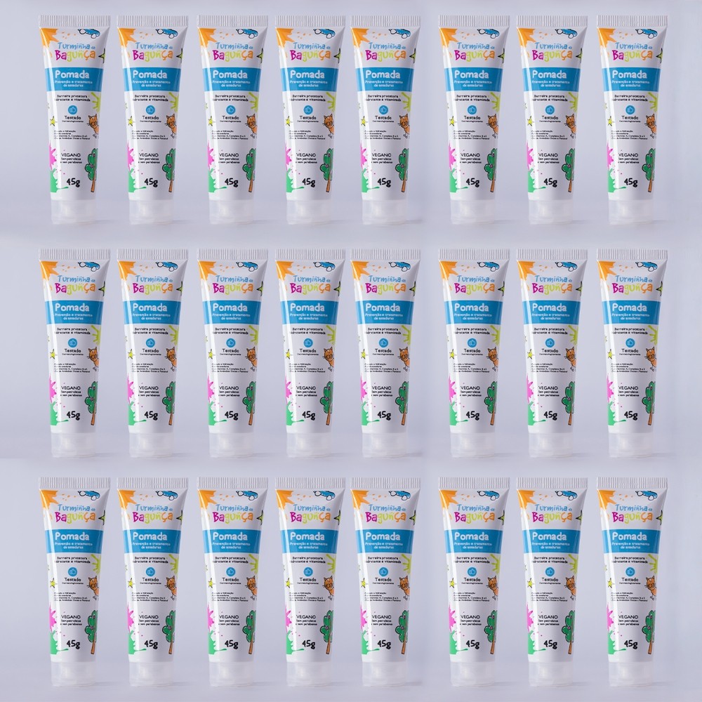 Kit 24 Pomadas Prevenção de Assaduras TURMINHA DA BAGUNÇA 45g