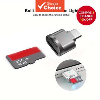 Mini Leitor De Cartão TF/SD Móvel Tipo C OTG Para Huawei iPhone 15 Plus Pro Max Android em Oferta na Shopee