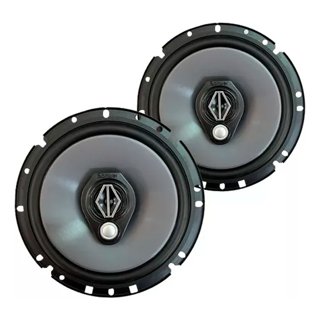 Alto Falante Bomber 6 Polegadas 120w O Par Triaxial Cinza