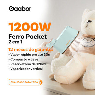 Gaabor Ferro a Vapor 127V Rapido Anti Vazamento Base Extra Larga Portatil Para Viagem HM M01A em Oferta na Shopee