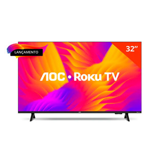 Smart Tv AOC 32" ROKU LED Full HD Wi-Fi 32S5155 Bivolt em Oferta na Shopee