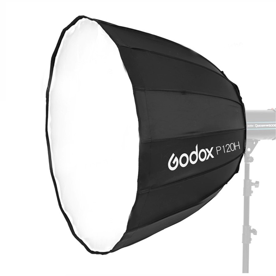 Softbox Parabólico Bowens de 120cm Godox P120H Para Estúdios Fotografia