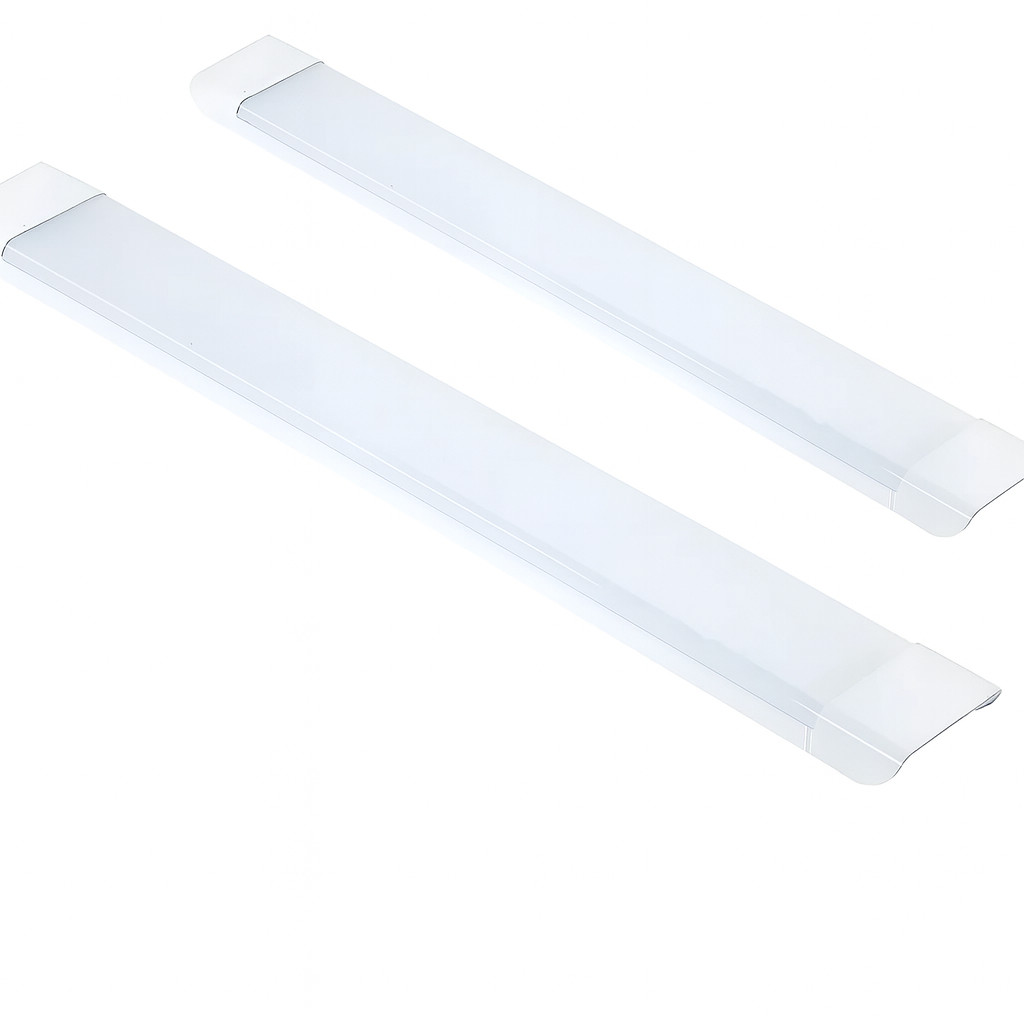 KIt 2 Luminárias Linear Tubular 120cm Sobrepor 60w Led 6000K em Oferta na Shopee