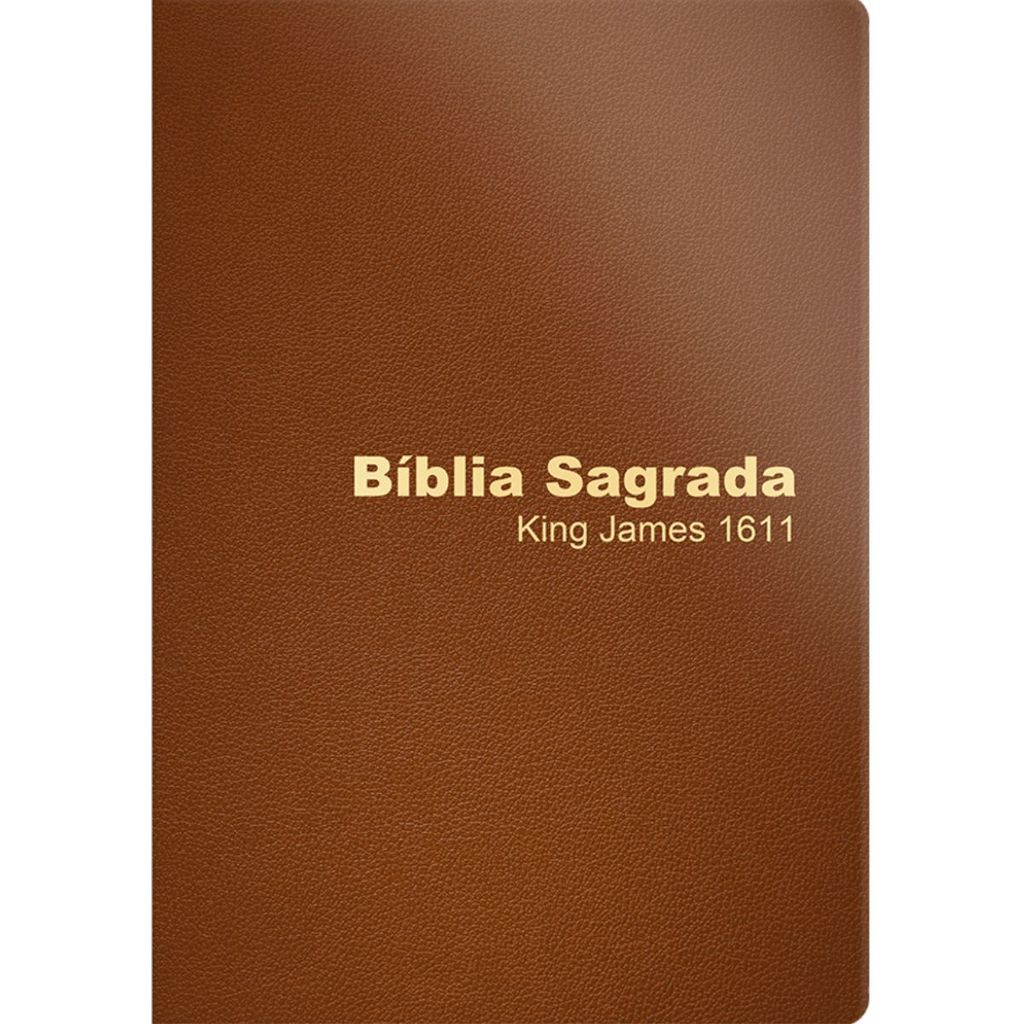 Bíblia Sagrada | King James 1611 | Capa Luxo Marrom