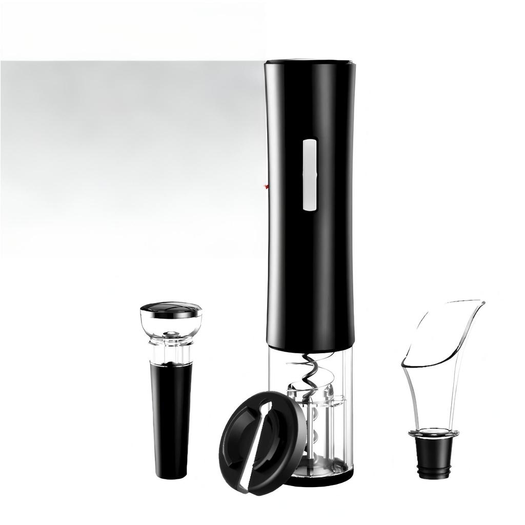 Kit Abridor de Vinho Elétrico Automático 4 Peças Recarregável Bivolt