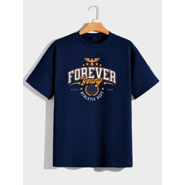 Camiseta Camisa Básica Estampa Forever Várias cores