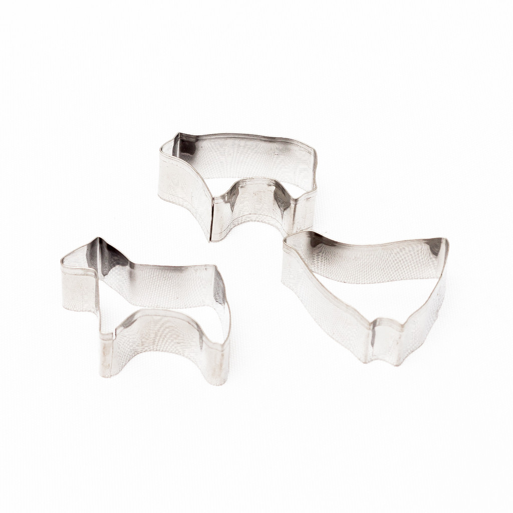 MOLDES PARA BISCOITOS DECORATIVO DE ANIMAIS COM 3 MODELOS