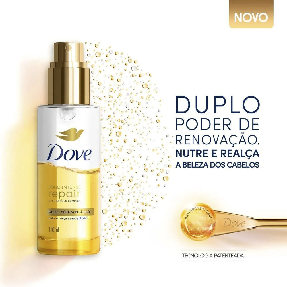 Detalhes do Kit Dove Sérum Corporal Niacinamida Uniformizador 380ml + Óleo Sérum Reparador 110ml