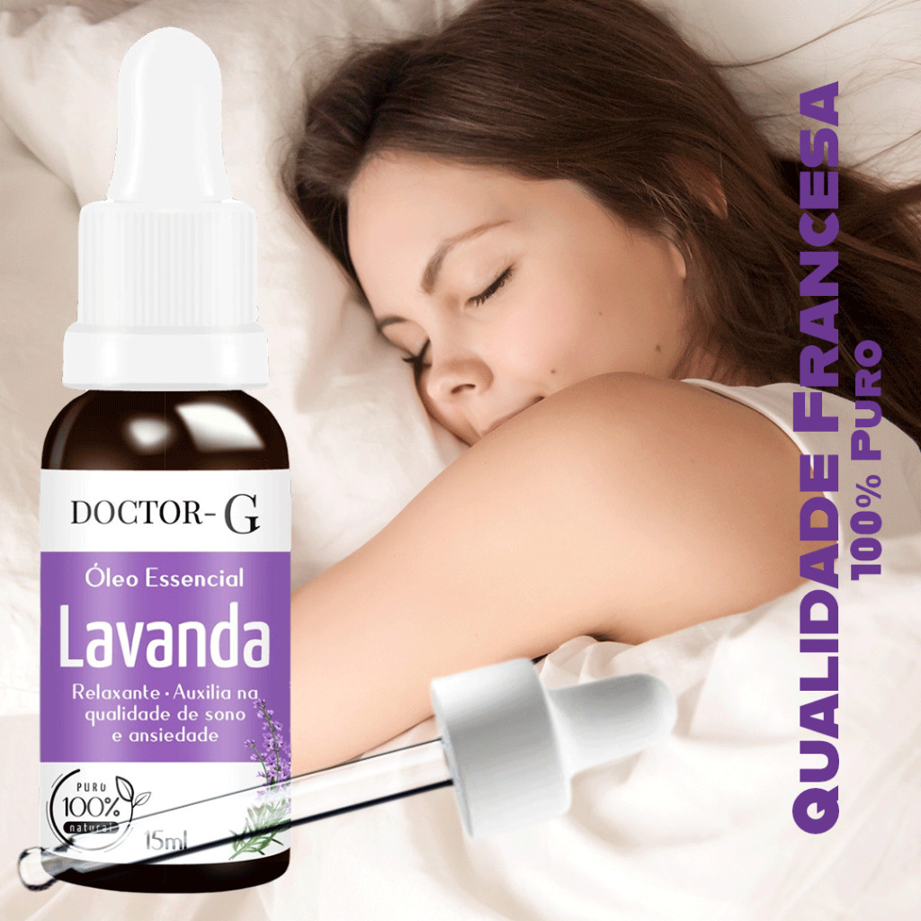 óleo essencial lavanda francesa  100% puro 15ml em Oferta na Shopee