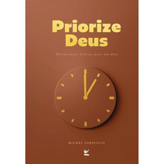 Devocional Priorize Deus 2026 | Devocionais Diários Para 365 Dias | Marrom | Michel Simplicio em Oferta na Shopee