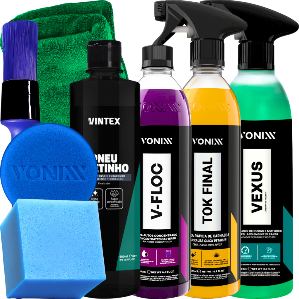 KIT SHAMPOO V-FLOC CERA TOK FINAL VEXUS VONIXX PRETINHO VINTEX