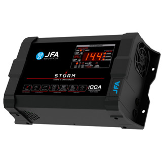 Fonte Jfa Storm 100a Bivolt Carregador Automotivo Preto em Oferta na Shopee