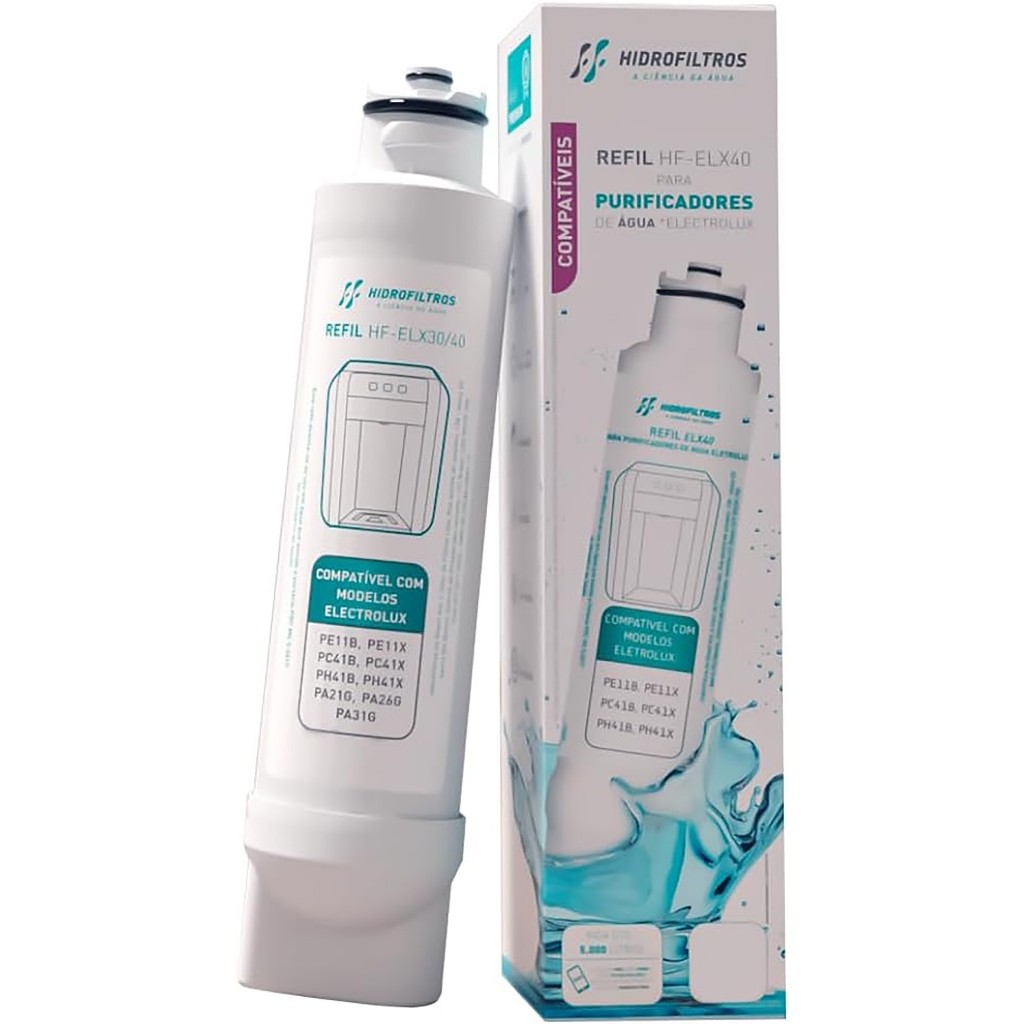 Refil Purificador Água Hidrofiltros HF-ELX 30/40 Electrolux em Oferta na Shopee