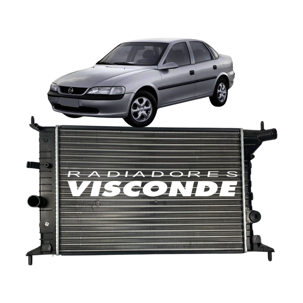 Radiador Visconde Gm Vectra 1997 a 2005 Sem ar em Oferta na Shopee
