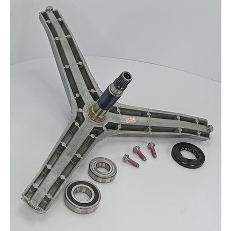 Eixo Tripe Lava E Seca + Kit Rolamentos E Parafusos Wd11k