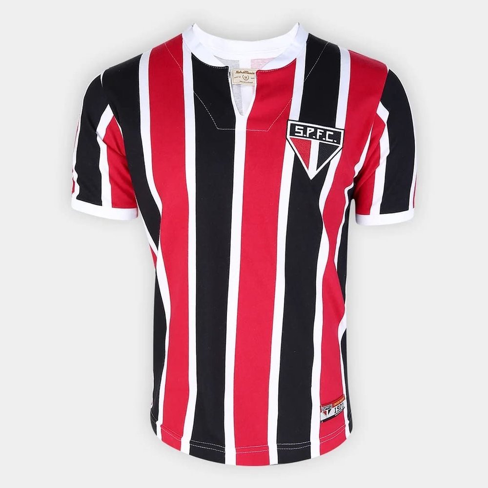 Camisa Camiseta Retro Paulista 1971 São Paulo Fc Listrada