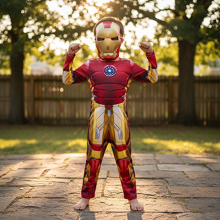Fantasia Infantil Homem De Ferro  C Enchimento E Másca Longa em Oferta na Shopee