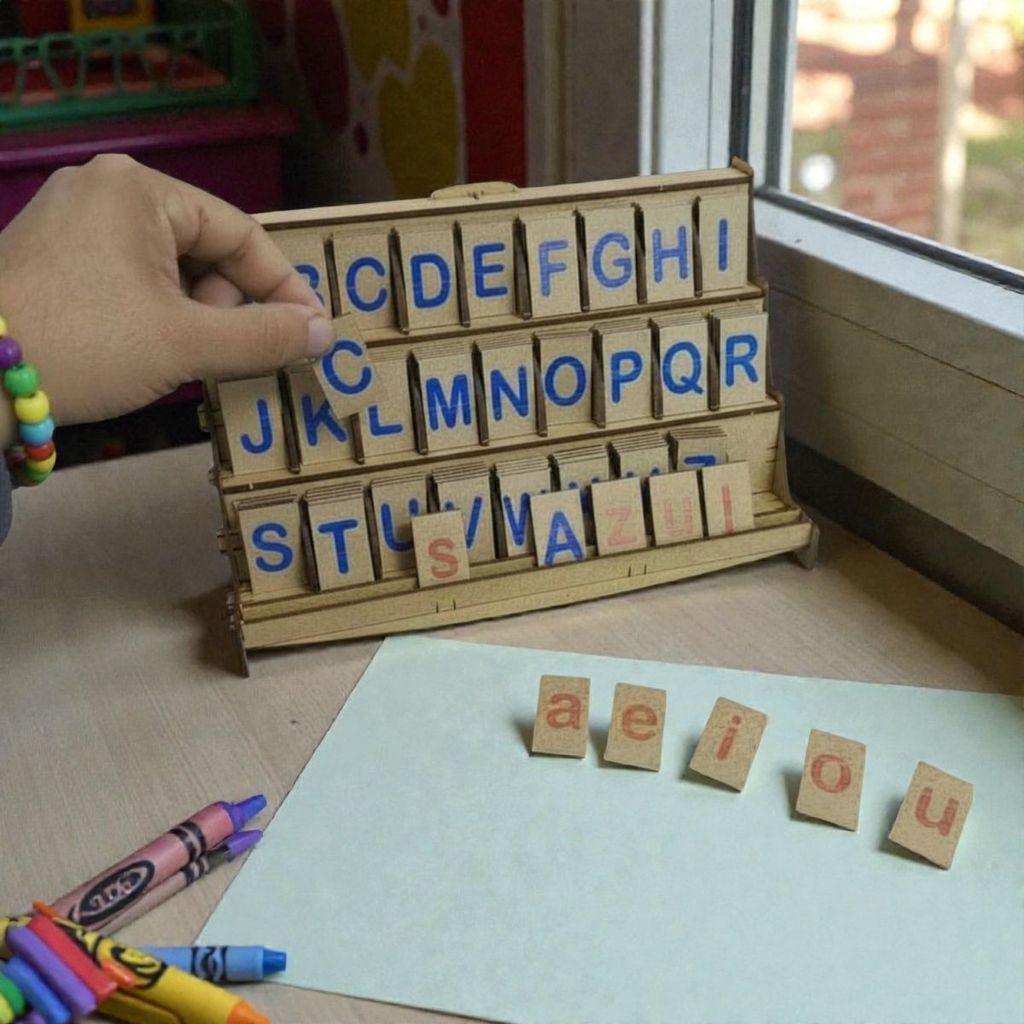 Alfabeto Móvel Degrau Educativo Criança 130 Pç Montessoriano
