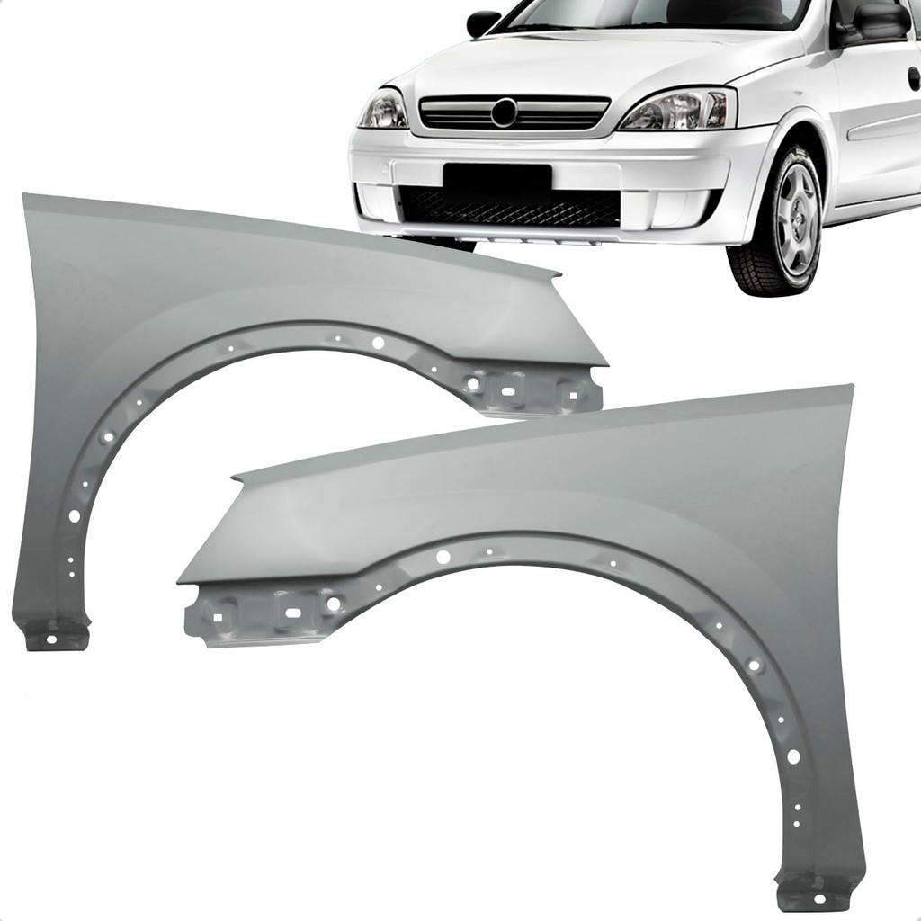 Paralama Corsa 2003 2004 2005 2006 2007 2008 2009 2010 2011 2012 Sem Furo Cinza em Oferta na Shopee