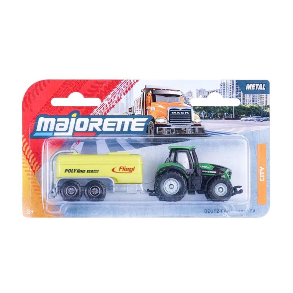 Miniatura Trator Deutz-Fahr 9340 TTV c/ Trailer - City Trailer - 1:60 - 1:64 - Majorette