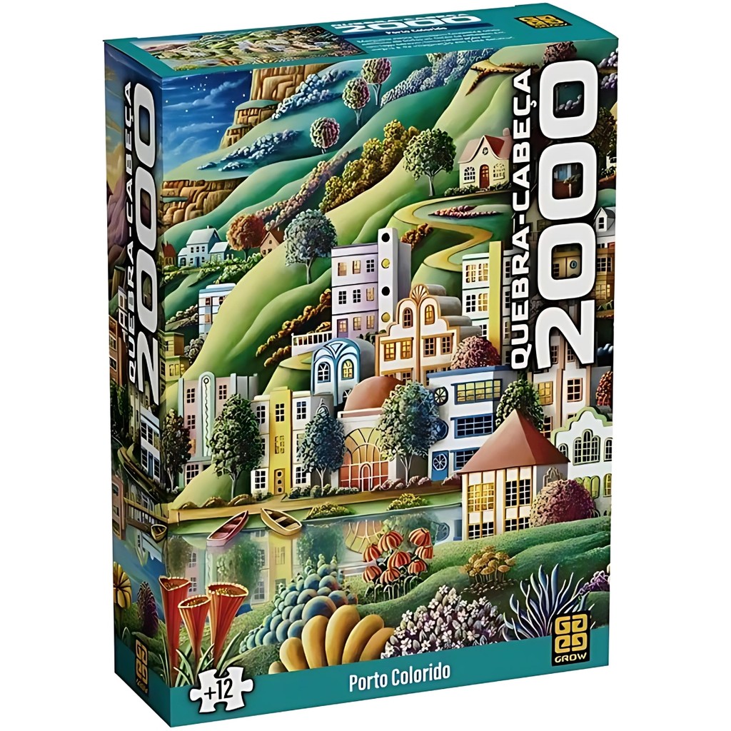 Quebra Cabeça 2000 Peças Porto Colorido 04865 - Grow
