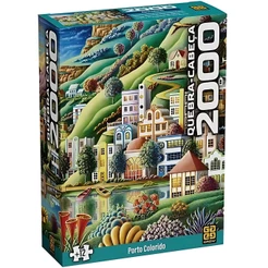 Quebra Cabeça 2000 Peças Porto Colorido 04865 - Grow