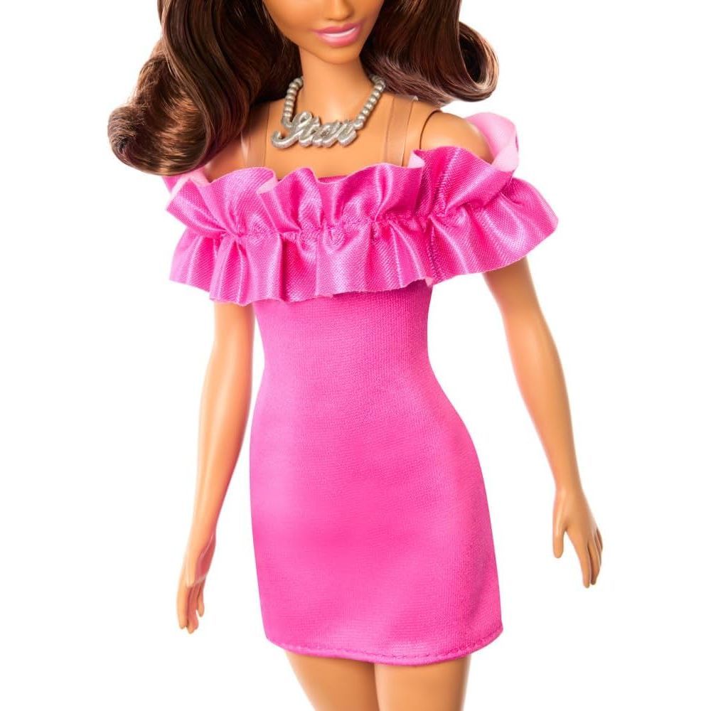 Detalhes do Boneca Barbie Fashionista - Vestido Rosa - 217 - Mattel