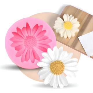 Kit 2 Moldes Silicone Margarida Sabonete Resina Biscuit Rosa em Oferta na Shopee