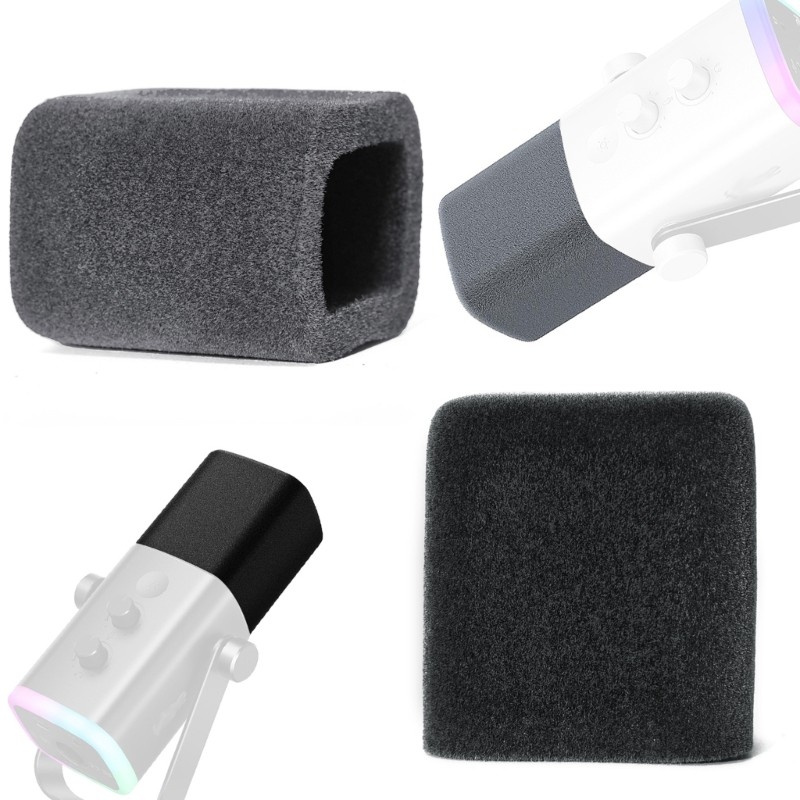 Capa Espuma Estone Para Microfones AmpliGame AM8, Fixação Rápida E Cancelamento Ruído Durante Transmissões Viv
