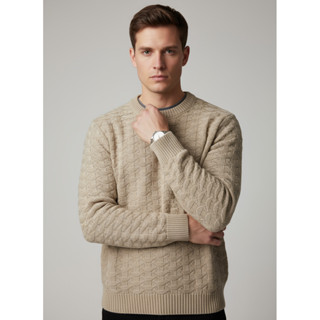 Suéter Masculino de Tricot  com desenho em Losango Gola Redonda em Oferta na Shopee